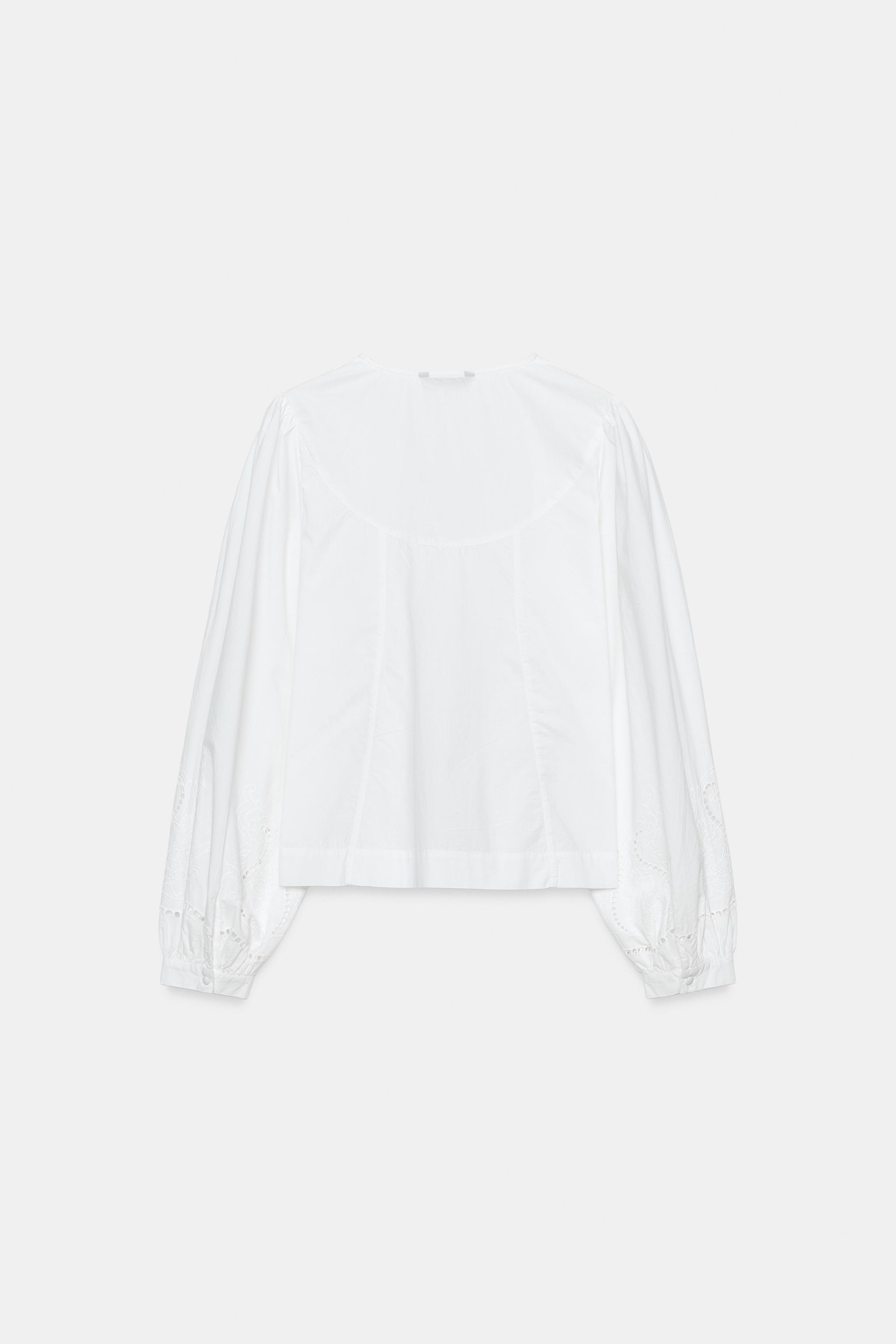 EMBROIDERED POPLIN SHIRT