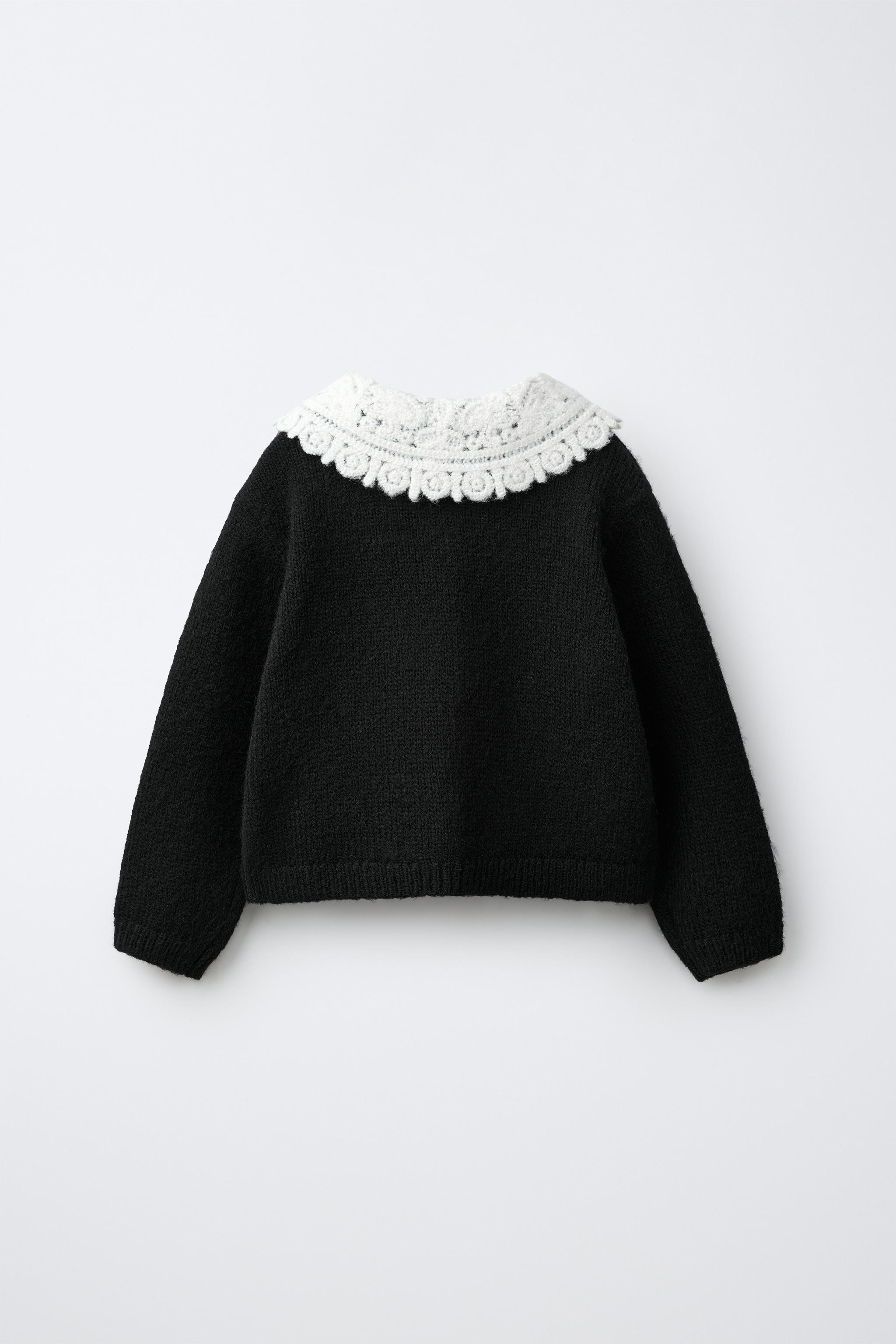 GILET EN MAILLE À COL DÉTACHABLE