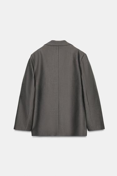 VESTE OVERSIZE À BOUTON MULTIPOSITION - vert kaki-moyen de Zara - Image 6