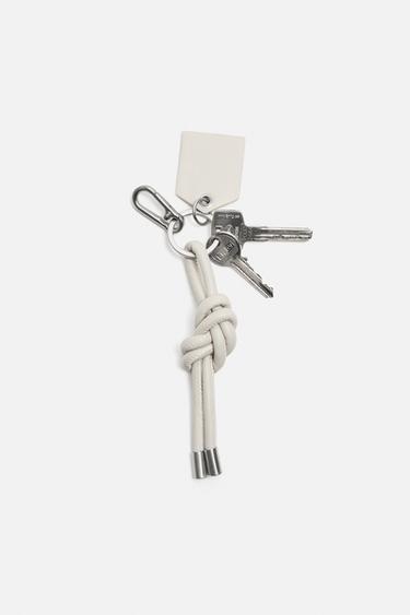 KNOTTED KEY RING - Bone White by Zara - Image 2
