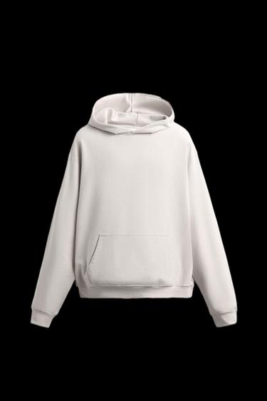 BASIC HOODIE - Light beige by Zara - Image 0