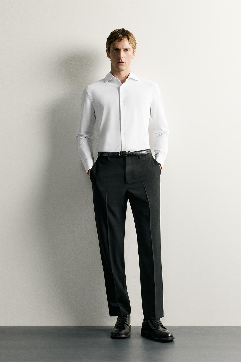 Zara Köynək regular fit teksturalı