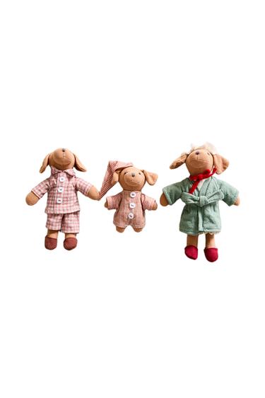 KIDS' SOFT TOY SET WITH DOG FAMILY (SET OF 3) - Multicoloured by Zara