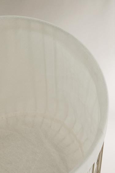 CORBEILLE AVEC TISSU INTÉRIEUR - Gris de Zara - Image 2