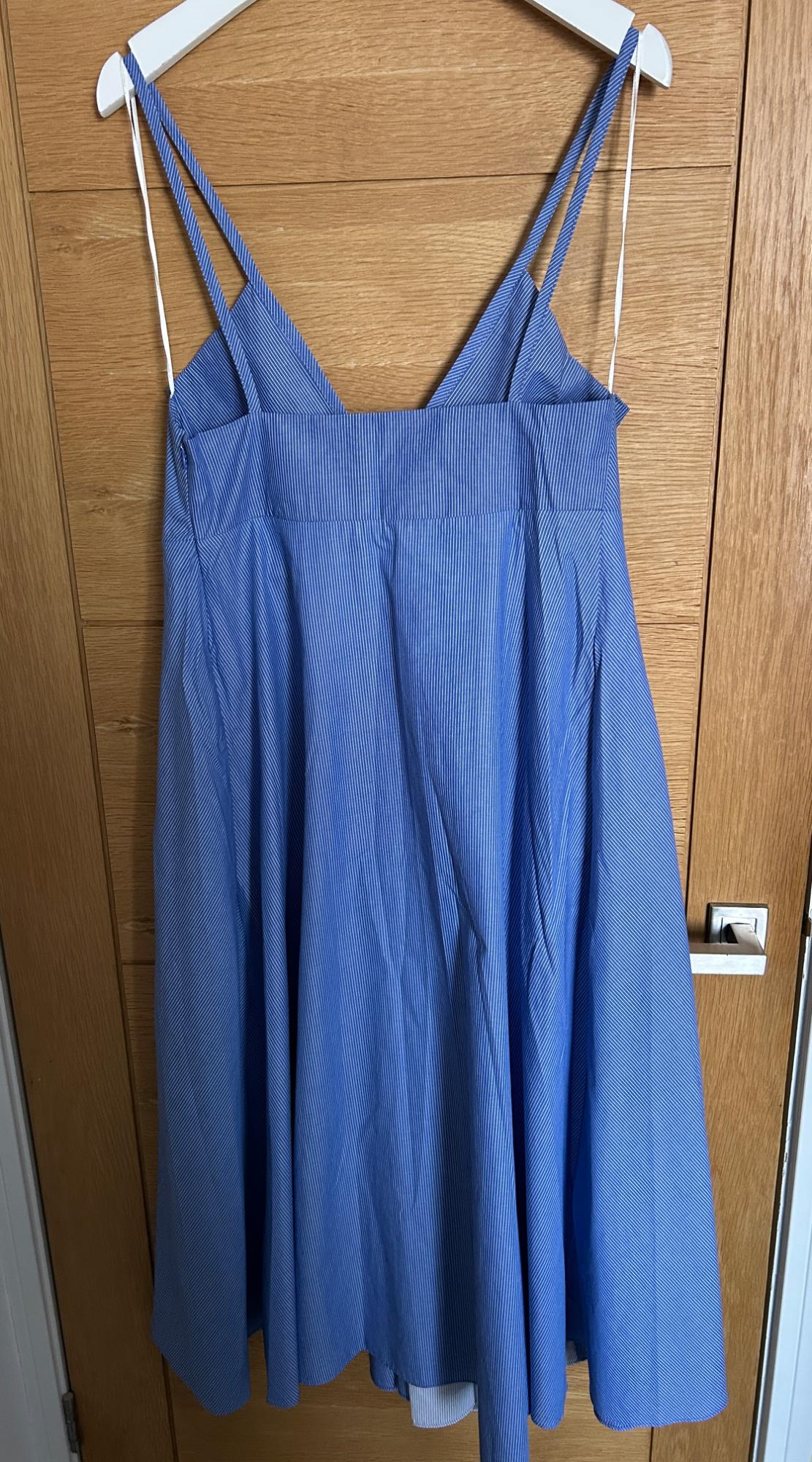 STRIPED POPLIN DRESS - Image 7