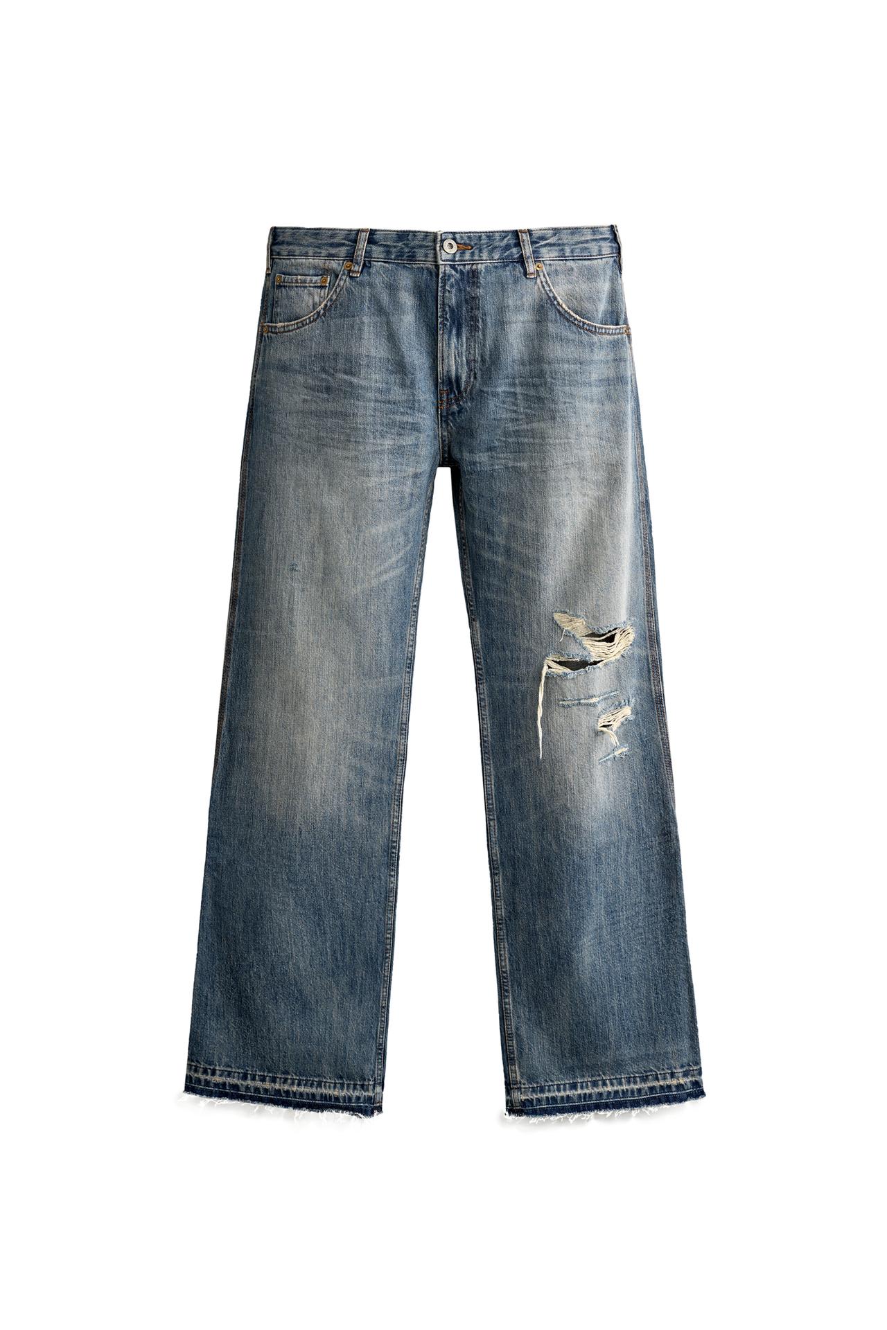ДЖИНСЫ BOOTCUT С НИЗКОЙ ПОСАДКОЙ И РАЗРЕЗАМИ