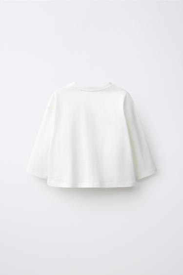 EMBROIDERED T-SHIRT — Ecru 2