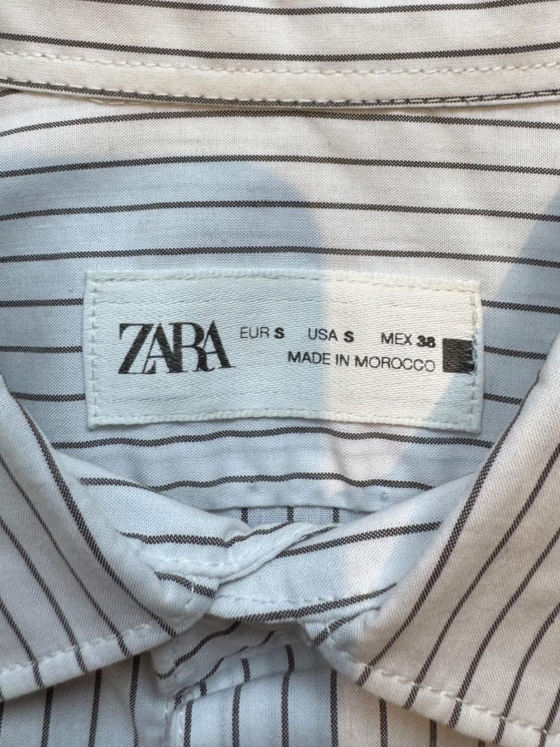 STRIPED COTTON - LYOCELL SHIRT - Image 3