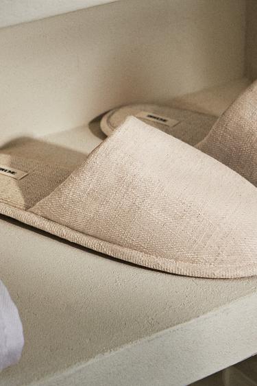 ZAPATILLA LINO - Beige de Zara