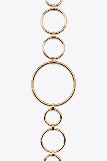 CEINTURE MÉTALLIQUE CERCLES - Doré de Zara - Image 2