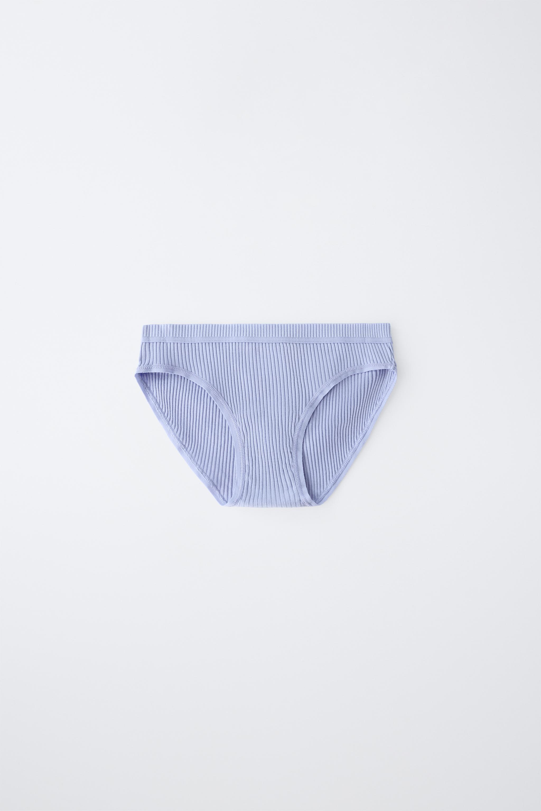 AGES 6-14 / SIX-PACK OF RIBBED UNDERWEAR — Multicolored