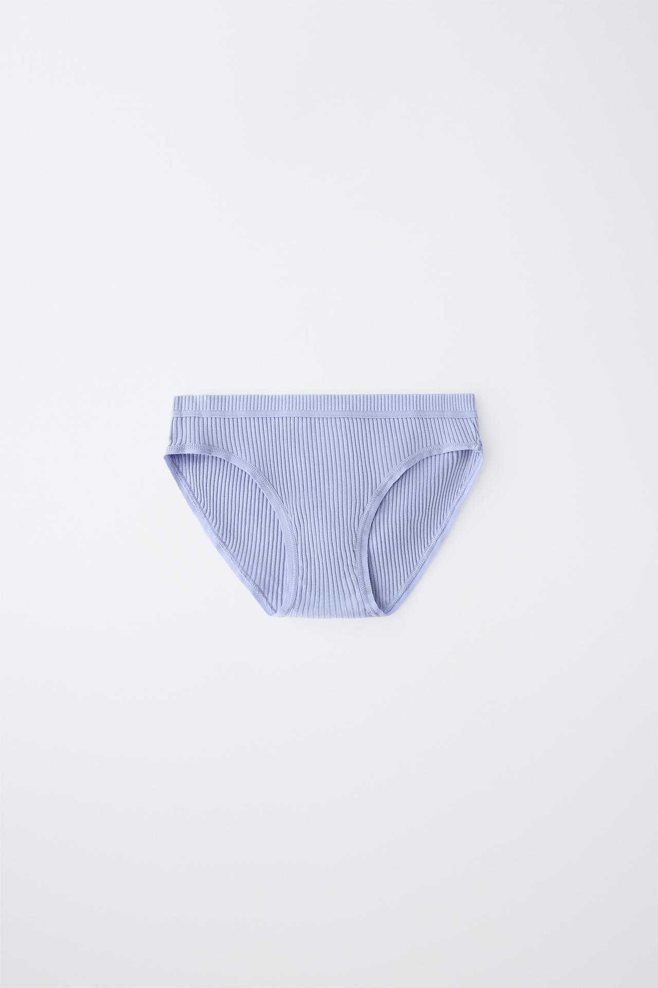 AGES 6-14 / SIX-PACK OF RIBBED UNDERWEAR — Multicolored