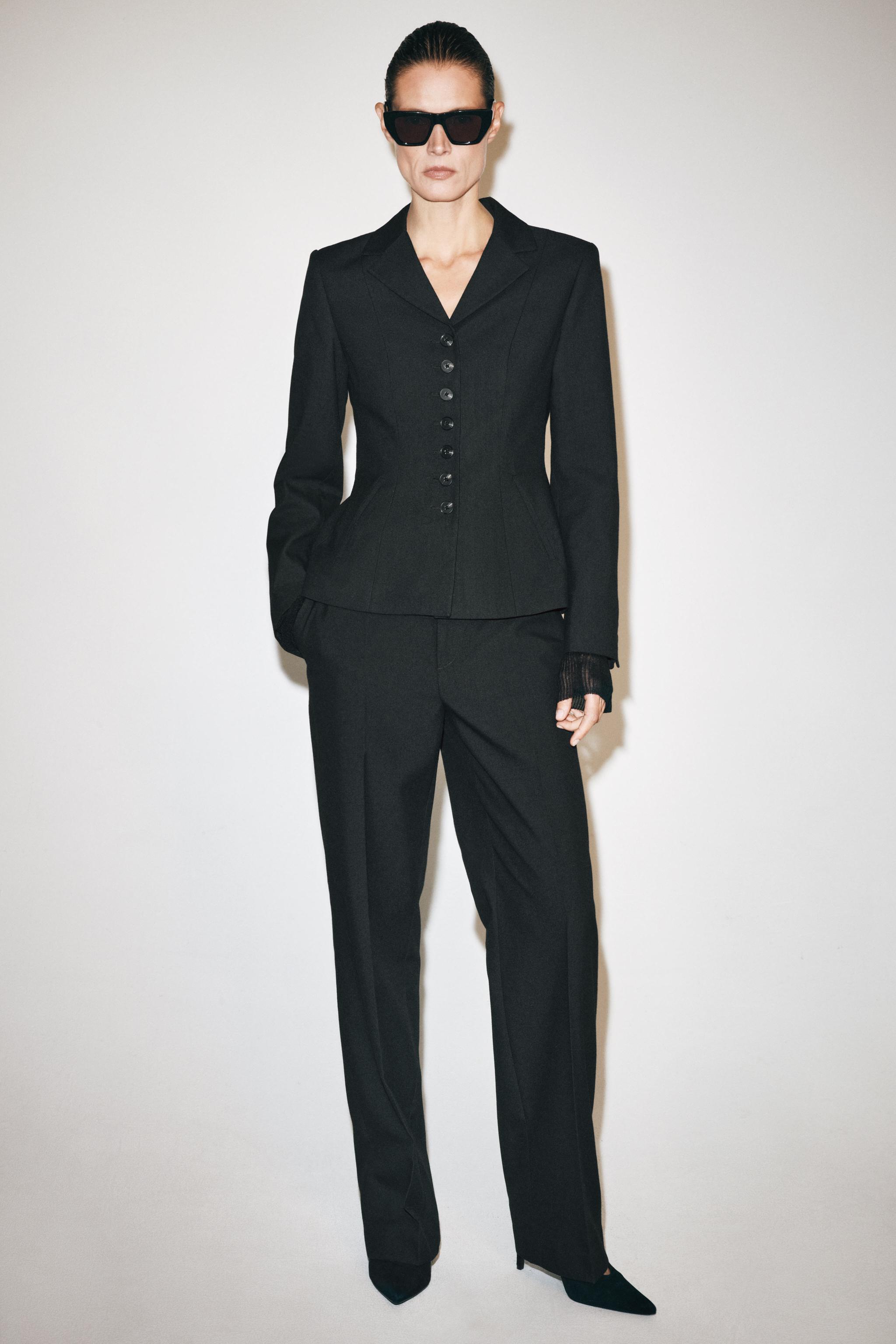 ZW COLLECTION ストレートパンツ - ブラック | ZARA Japan / 日本