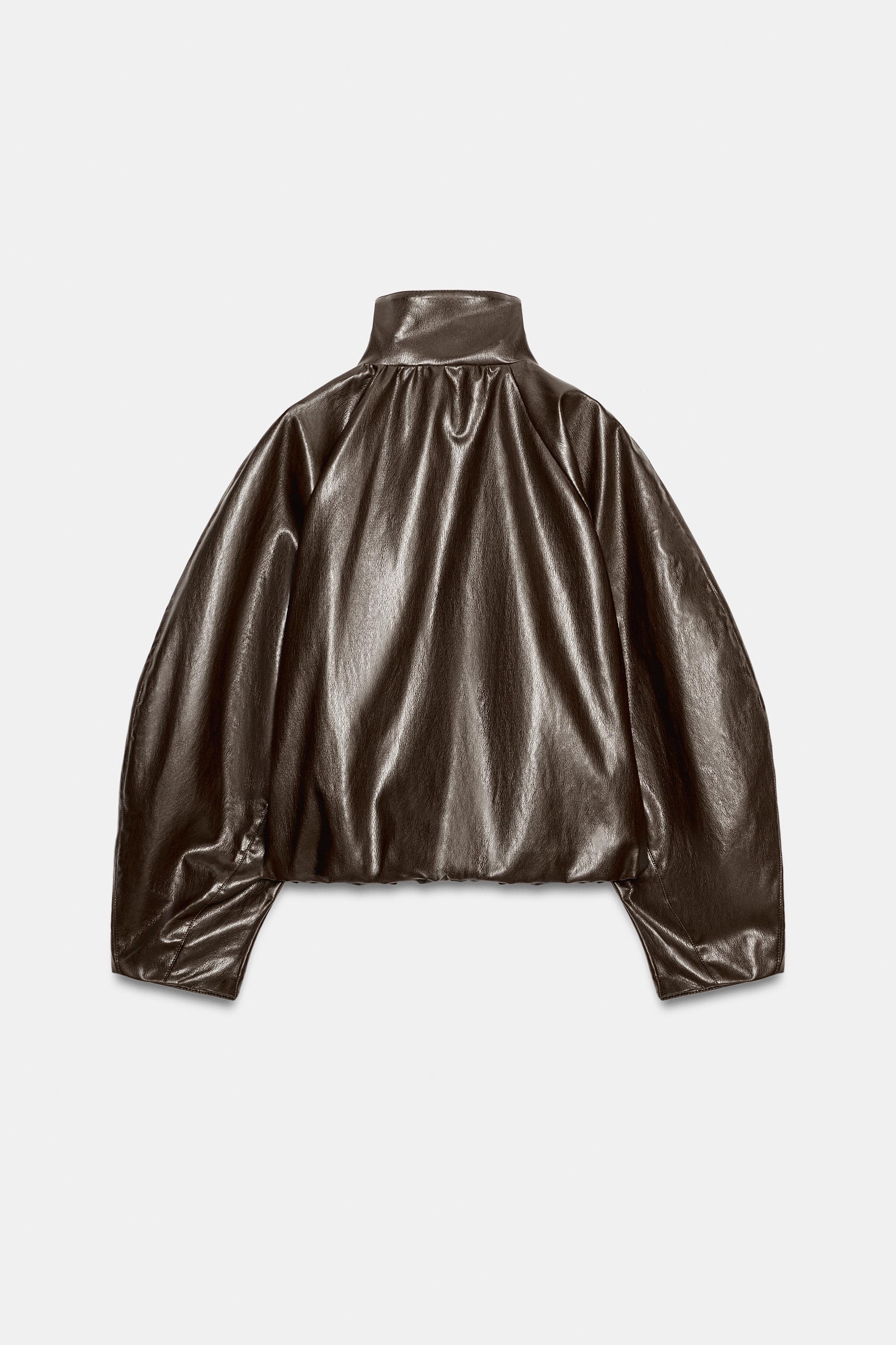TECHNICAL FABRIC GATHERED JACKET