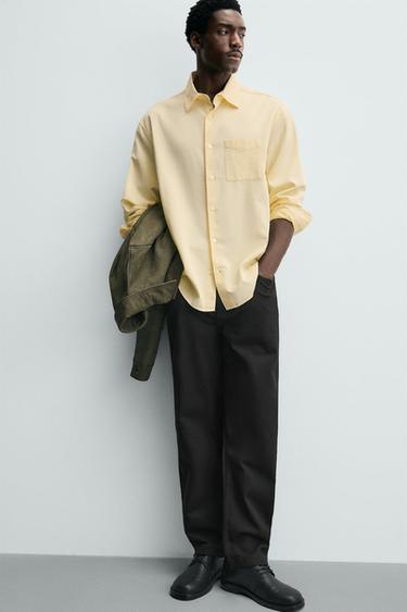 PANTALON STRAIGHT FIT - Noir de Zara - Image 4