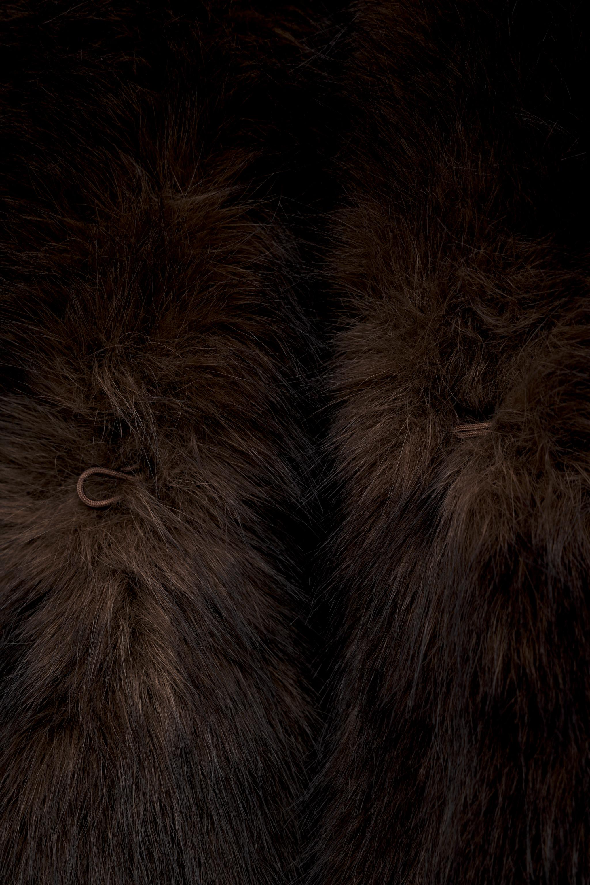 BOMBER JACKET WITH FAUX FUR EFFECT COLLAR