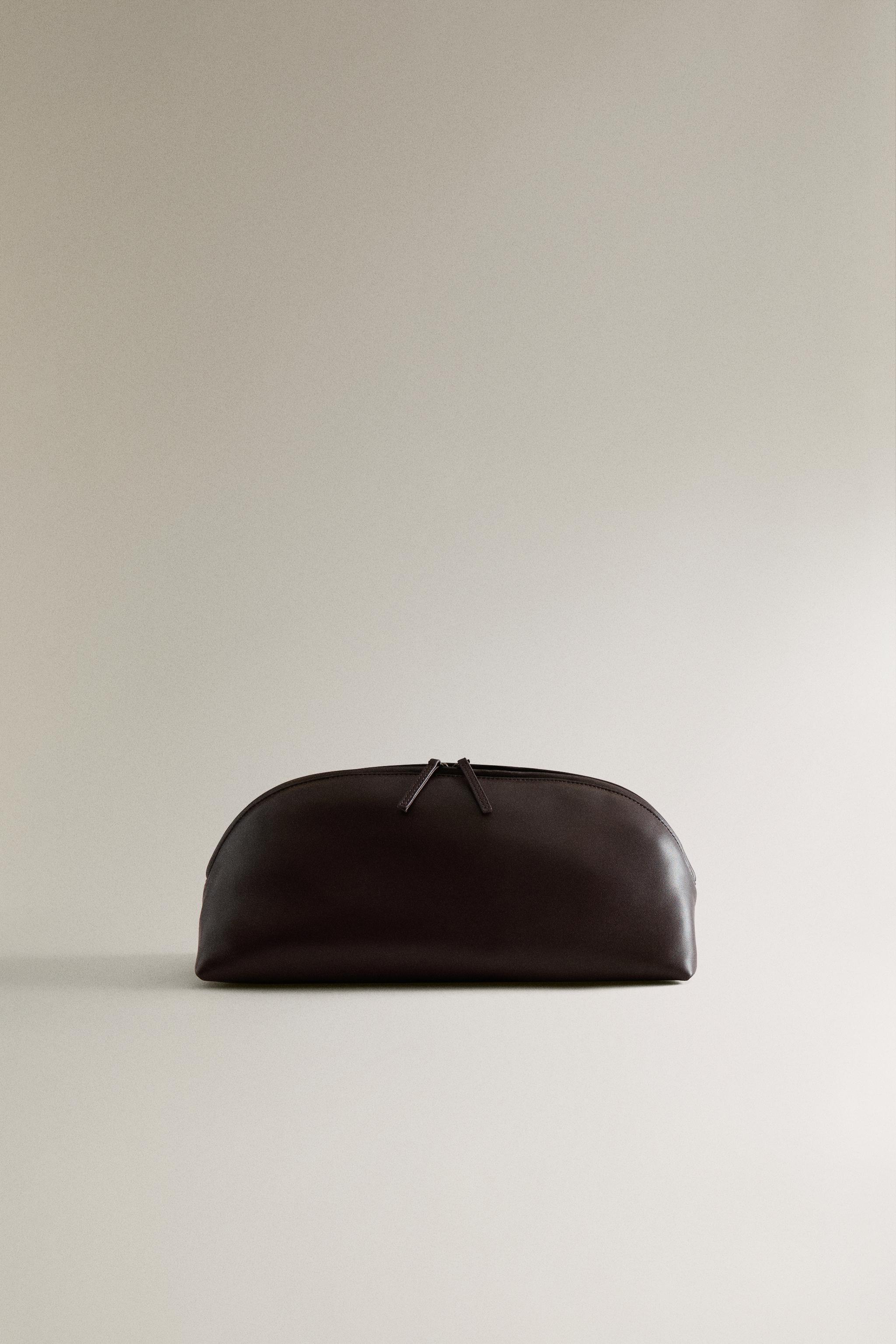 GRANDE TROUSSE DE TOILETTE CUIR DEMI-LUNE