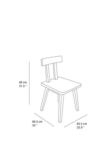 WOODEN CHAIR WITH BACK - Light beige by Zara - Image 6