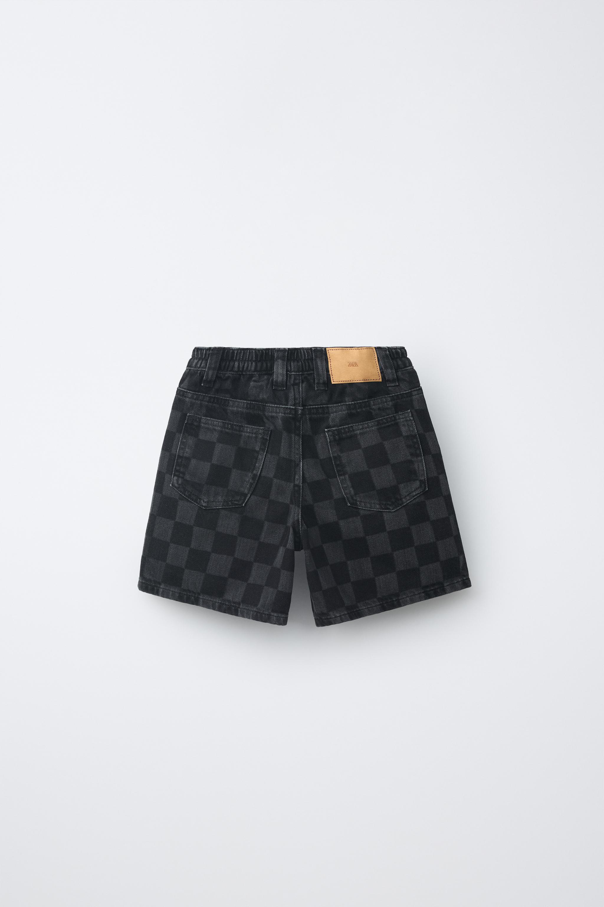 Детские шорты Zara CHECKERBOARD SHORTS — фото 3
