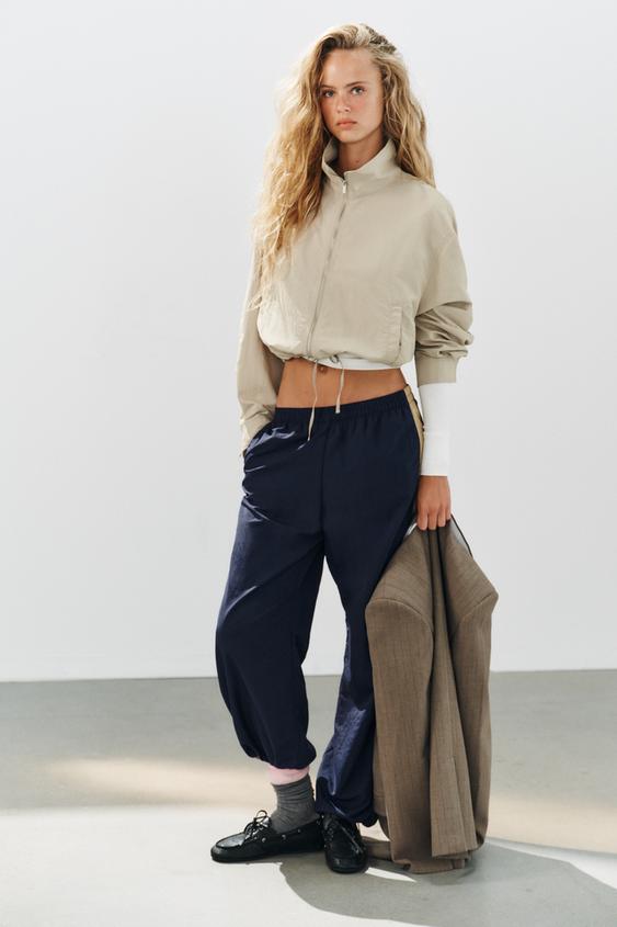 TECHNICAL FABRIC JACKET - Straw by Zara - Image 0