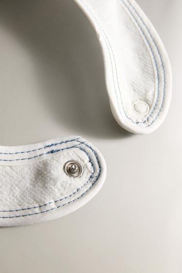 CHILDREN'S VELOUR ELEPHANT BIB - Oyster-white by Zara - Image 3