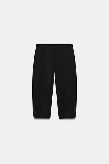 LEGGING GALTZAK, CAPRI, INTERLOCK - Beltza, Zara-rena