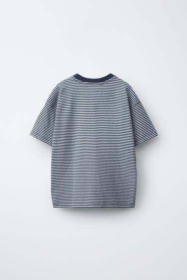 STRIPED PRINT T-SHIRT — striped 2