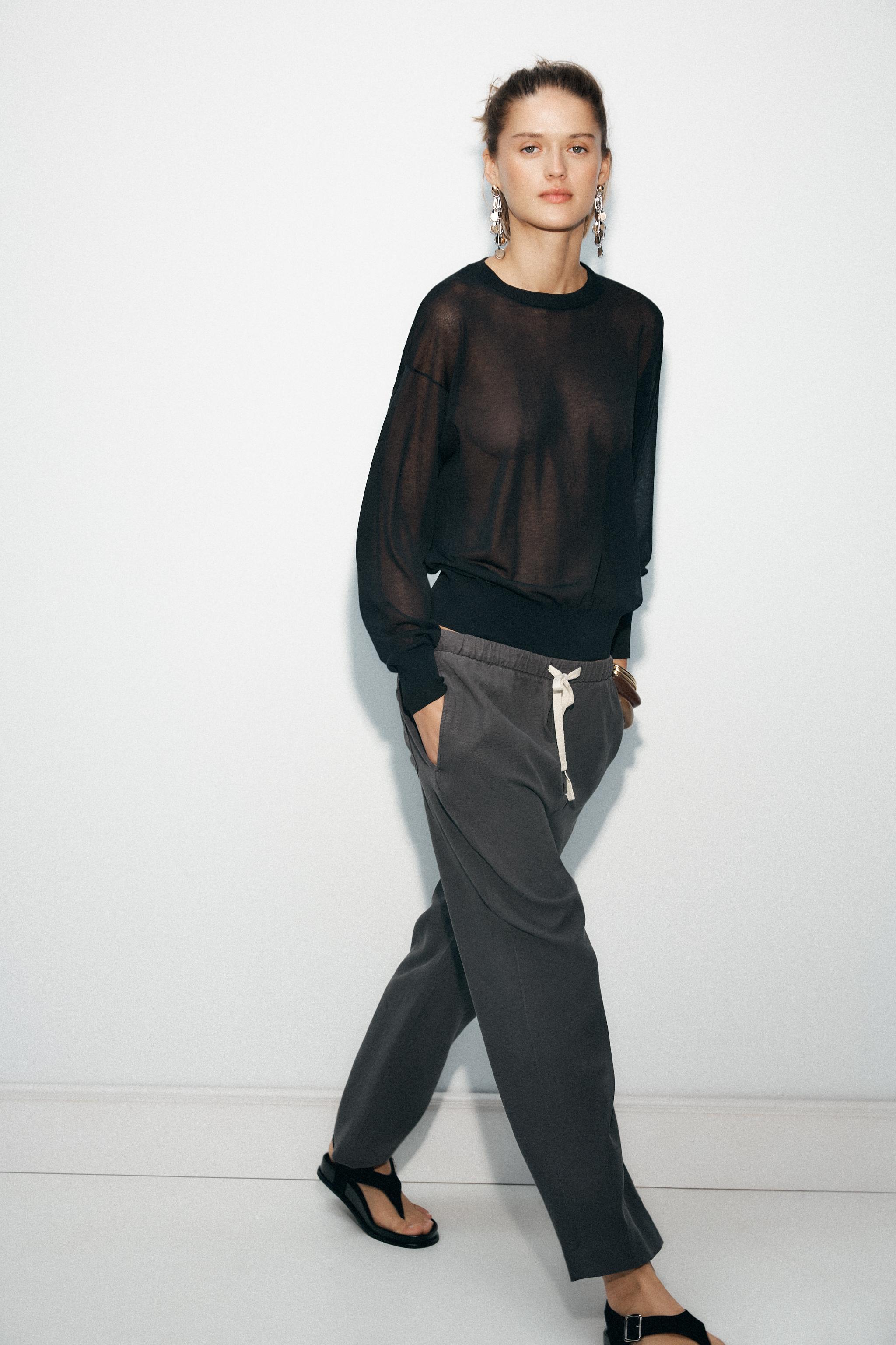 ZW COLLECTION JOGGER PANTS - Gray | ZARA United States