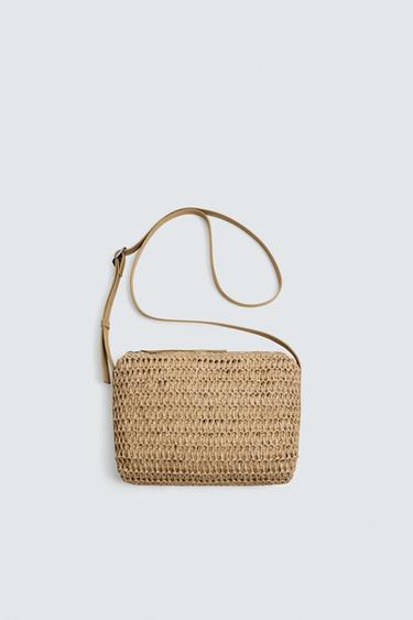SAC BANDOULIÈRE TRESSÉ - Blanc écru de Zara