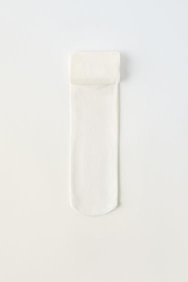 MICROFIBRE TIGHTS - White by Zara