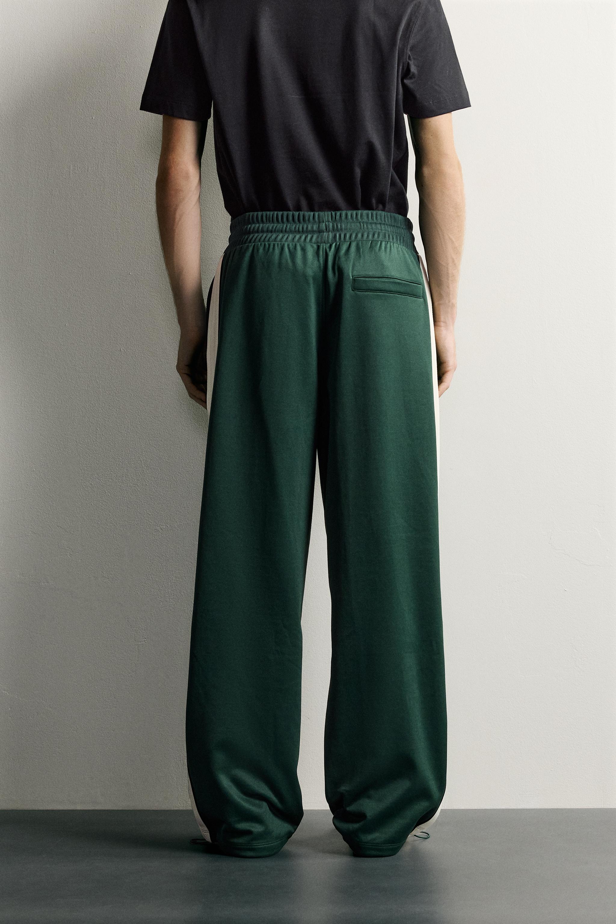 RETRO CONTRAST-STRIPE TRACK PANTS