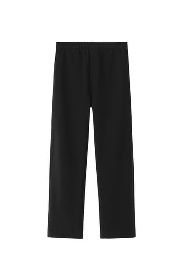 Zara REGULAR FIT HEAVYWEIGHT ORIGINS JOGGER PANTS - Black