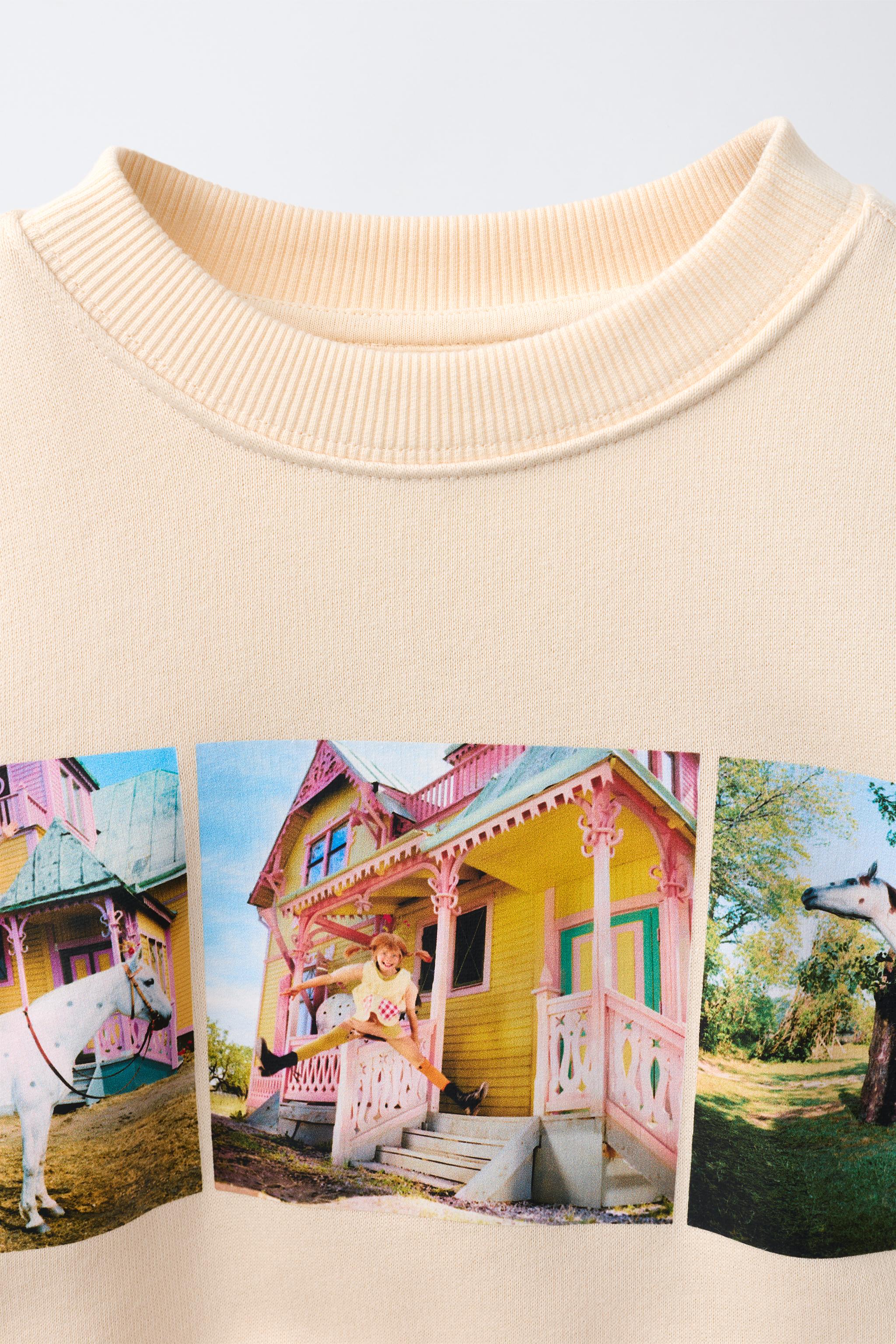 Детские худи Zara PIPPI LONGSTOCKING © ASTRID LINDGREN COMPANY SWEATSHIRT — фото 3