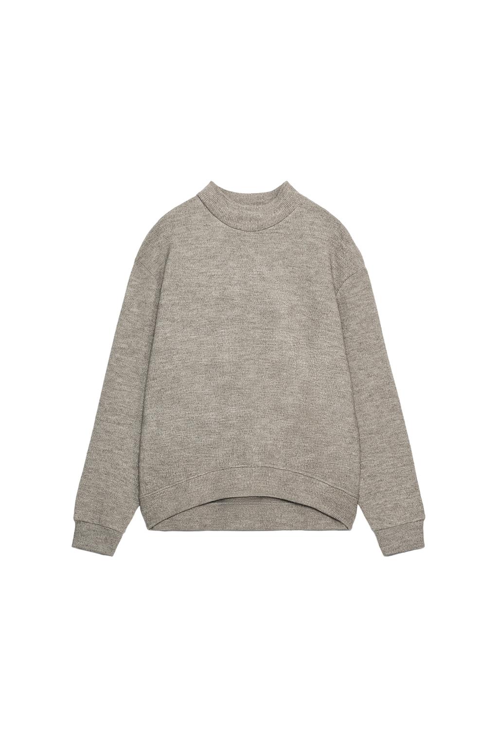 Soft Sweatshirt - Grey Marl by Zara