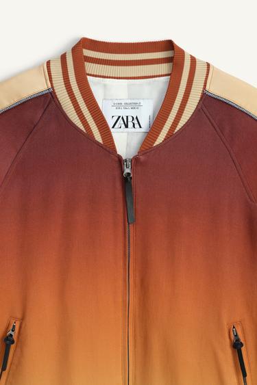 LIMITED EDITION OMBRE PRINT BOMBER JACKET - Printed by Zara - Image 6