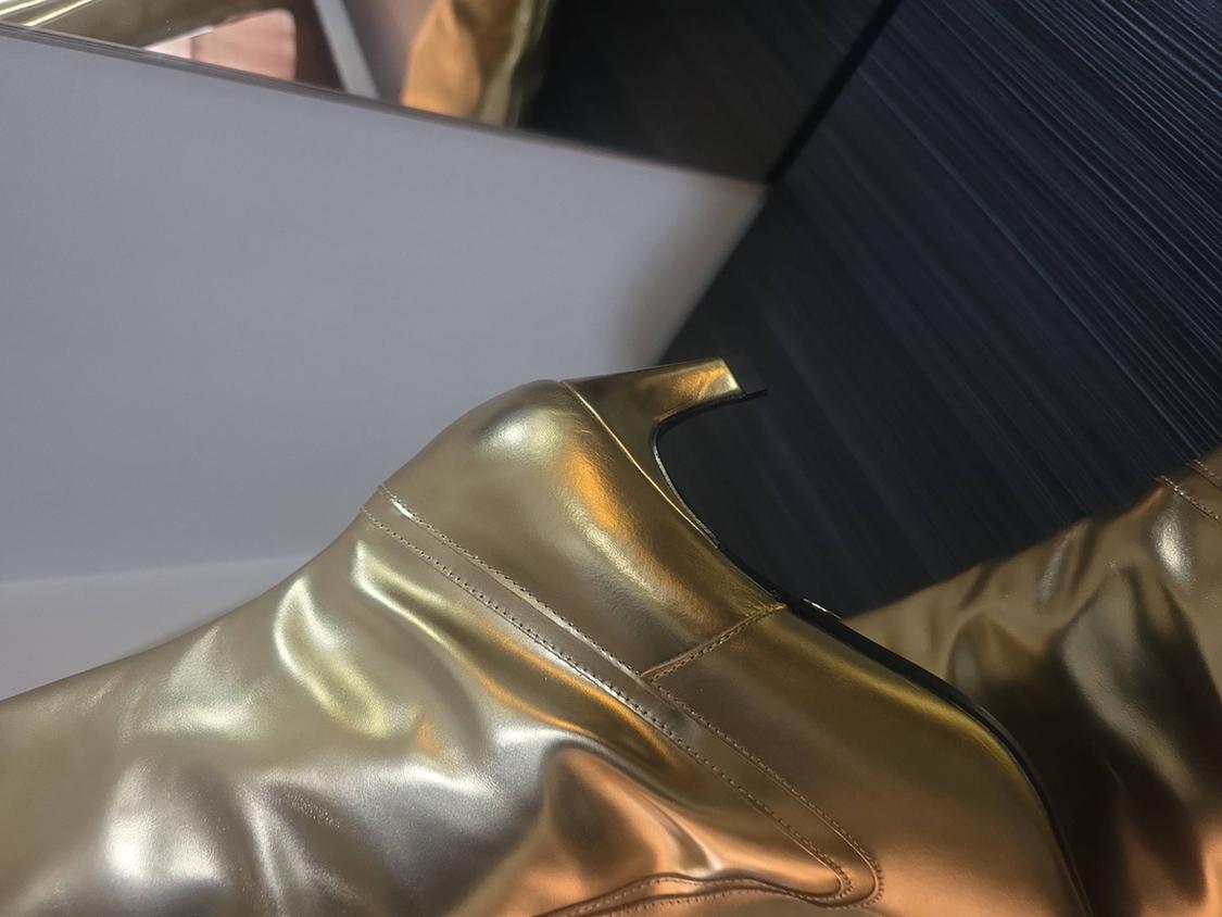 GOLDEN LEATHER BOOTS - Image 5