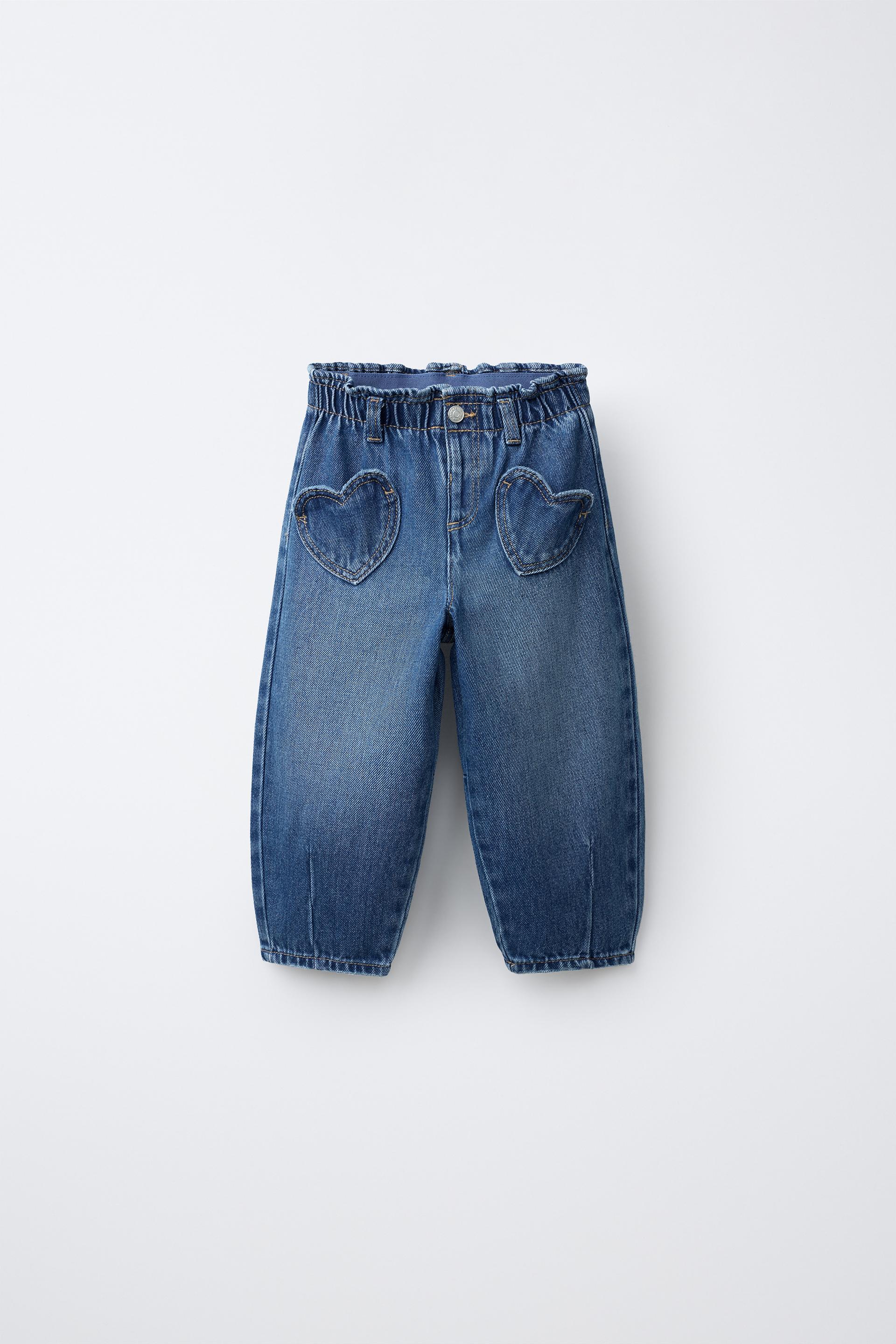 Baggy Jeans With Heart Pockets