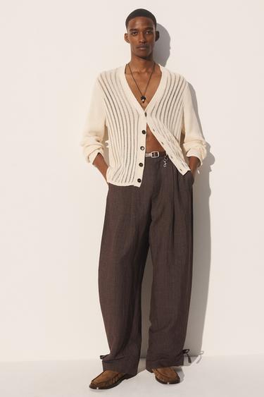 LEATHER LOAFERS - Brown by Zara - Image 0