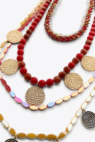 LOT DE COLLIERS FANTAISIE - Multicolore de Zara - Image 4