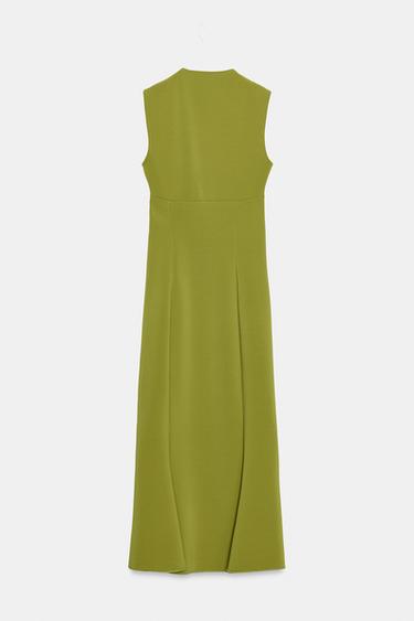 ROBE DÉCOLLETÉ EN CŒUR - Vert de Zara - Image 5