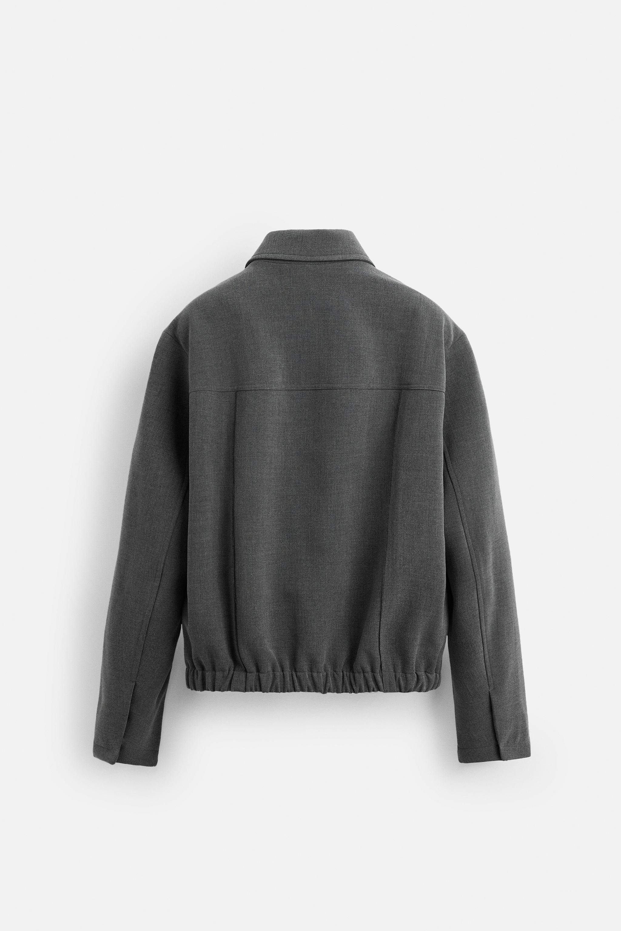ZARA シャイニーエフェクト クロップドジャケット - メルカリ