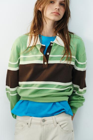 POLO PUNTO RAYAS - único de Zara