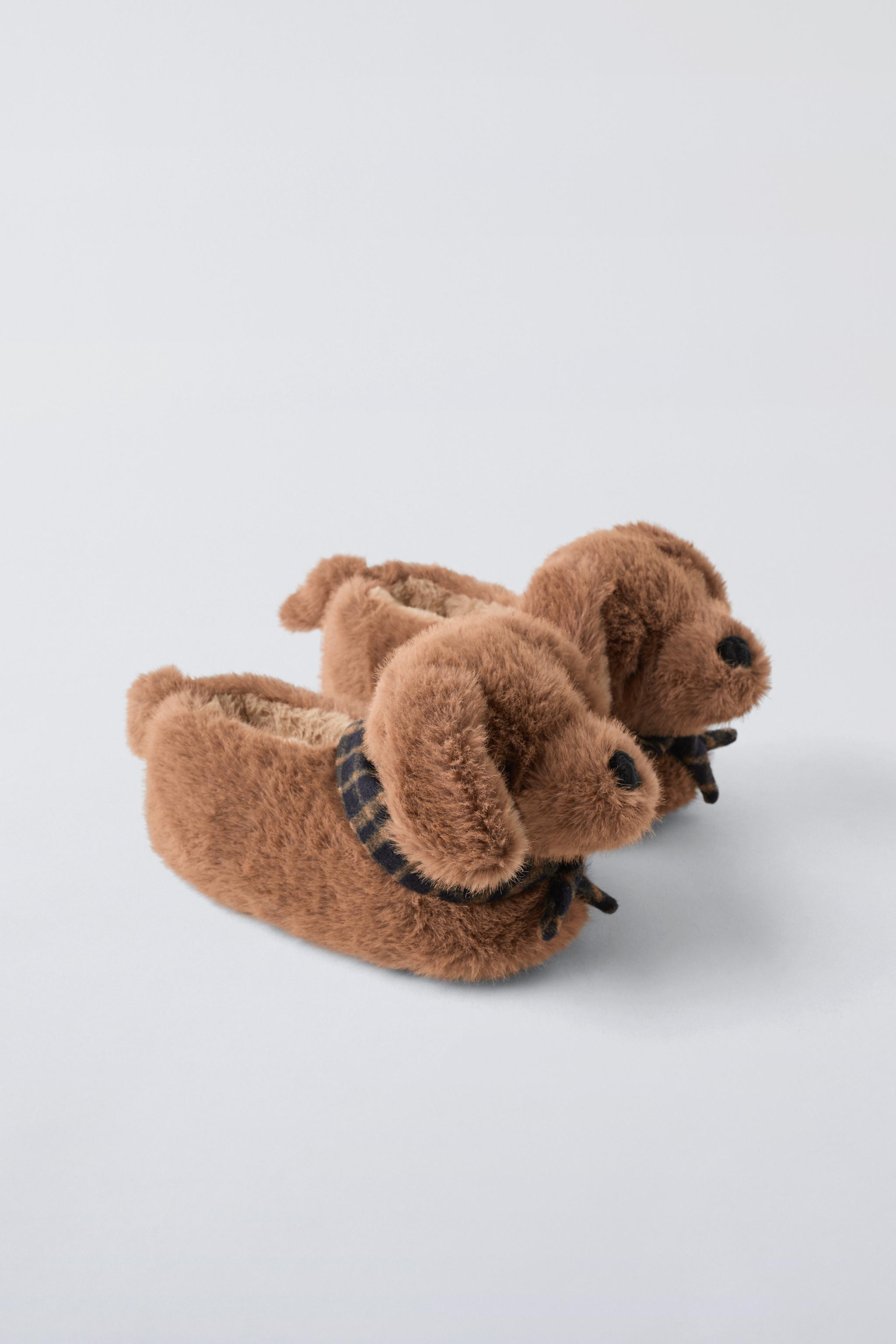 Puppy slippers for adults best sale