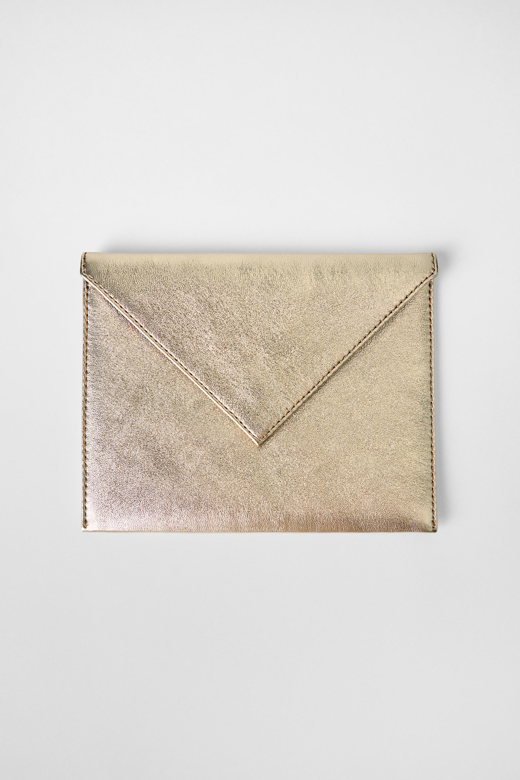 ダブルメタリックエフェクトレザーウォレット KATE MOSS X ZARA METALLIC EFFECT DOUBLE LEATHER WALLET KATE MOSS X ZARA