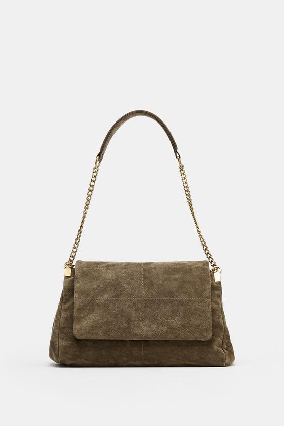 LEATHER SHOULDER BAG -  by Zara - Image 0