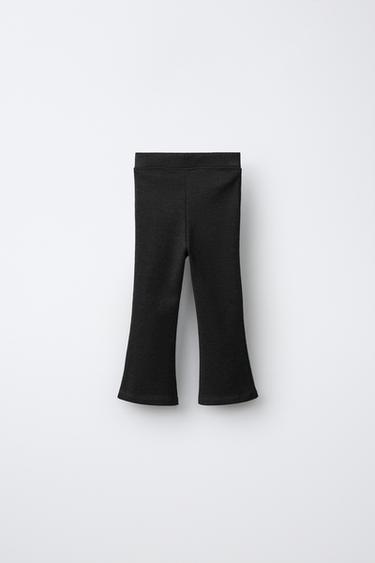FLARE LABEL LEGGINGS — Dark gray 2