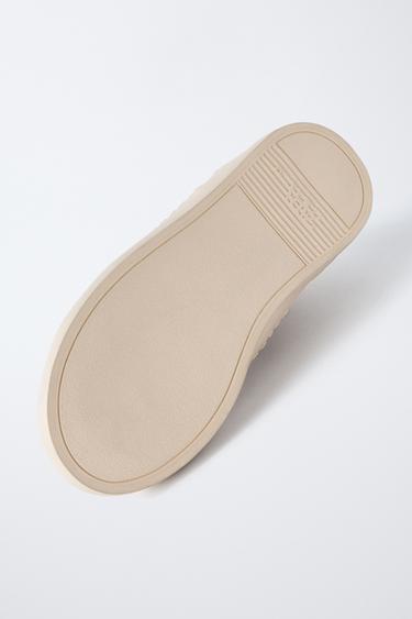 BASKETS MONTANTES PAILLETTES - Marron de Zara - Image 7