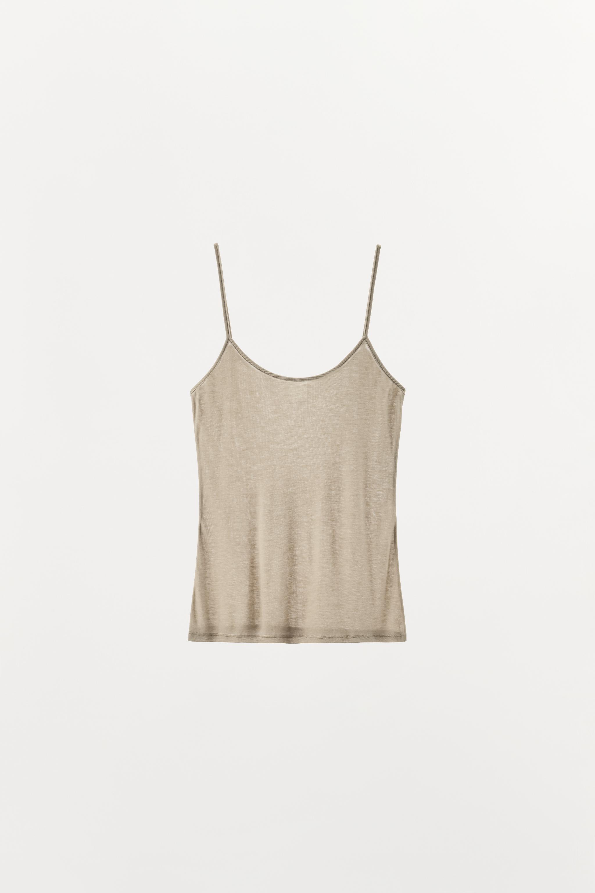 Женские топы Zara WOOL BLEND TANK TOP — фото 5
