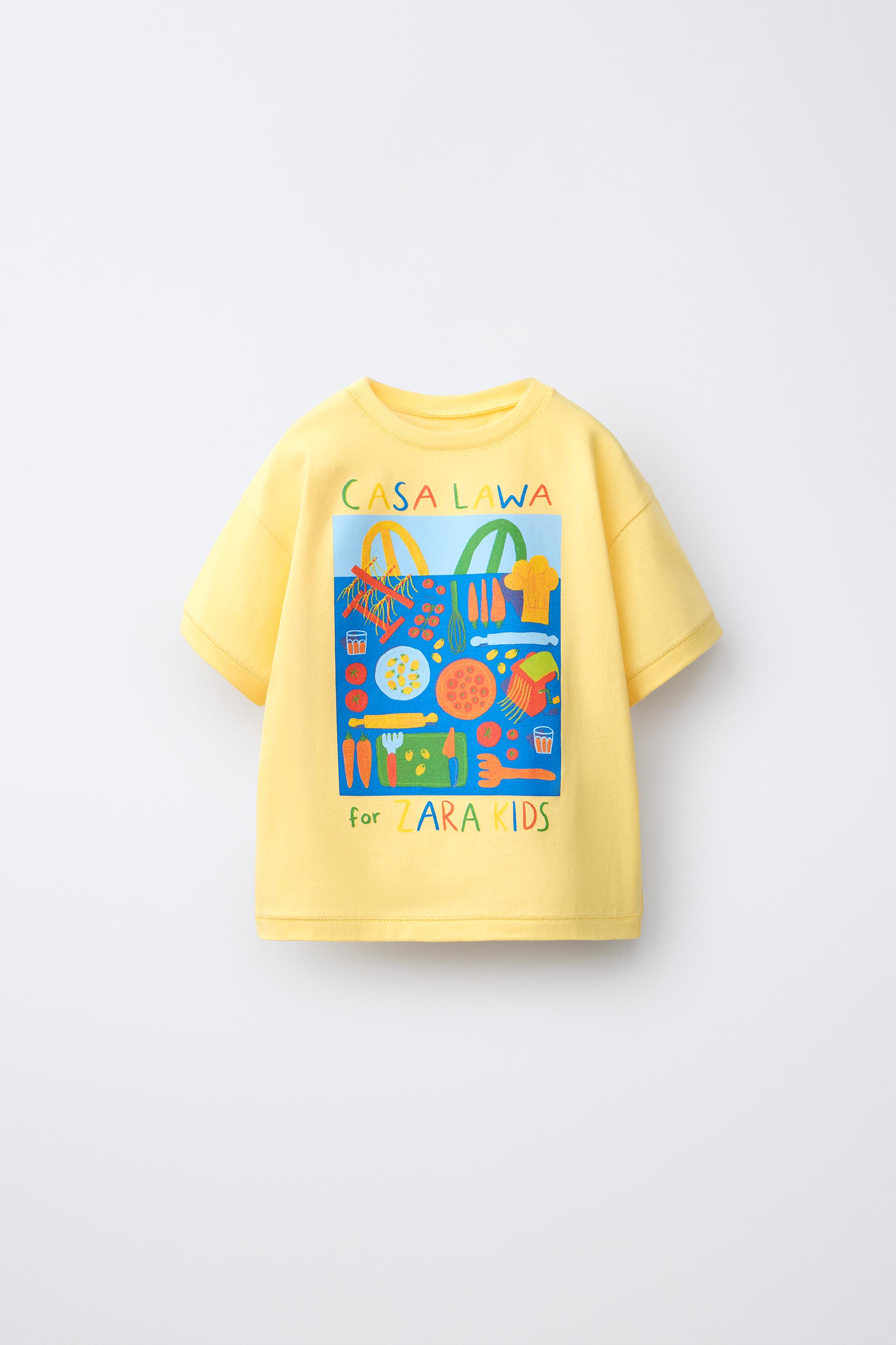 グラフィックTシャツ カーサ・ラワ × ザラキッズ - イエロー | ZARA