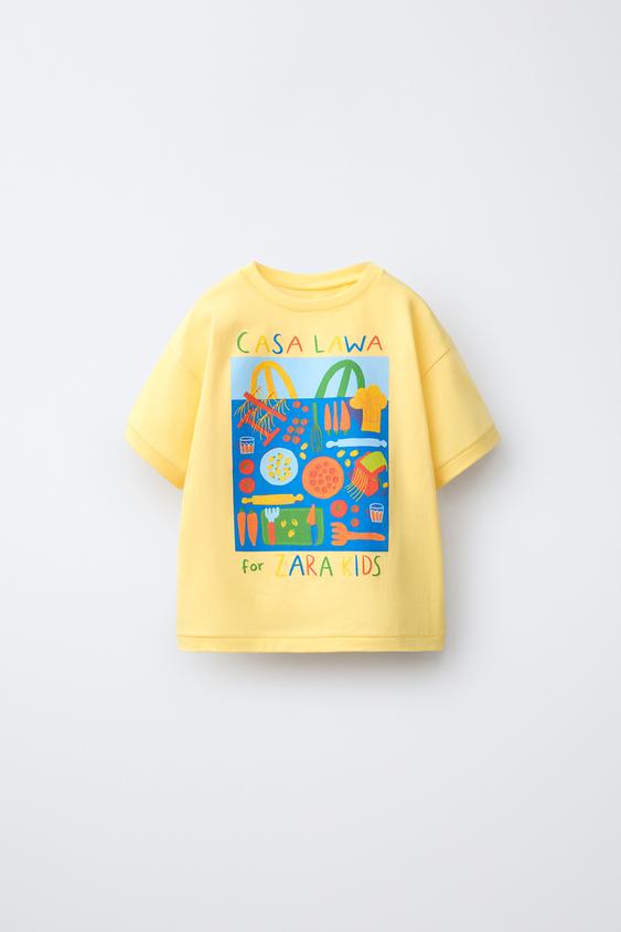 CASA LAWA X ZARA KIDS GRAPHIC T-SHIRT - Yellow by Zara - Image 0